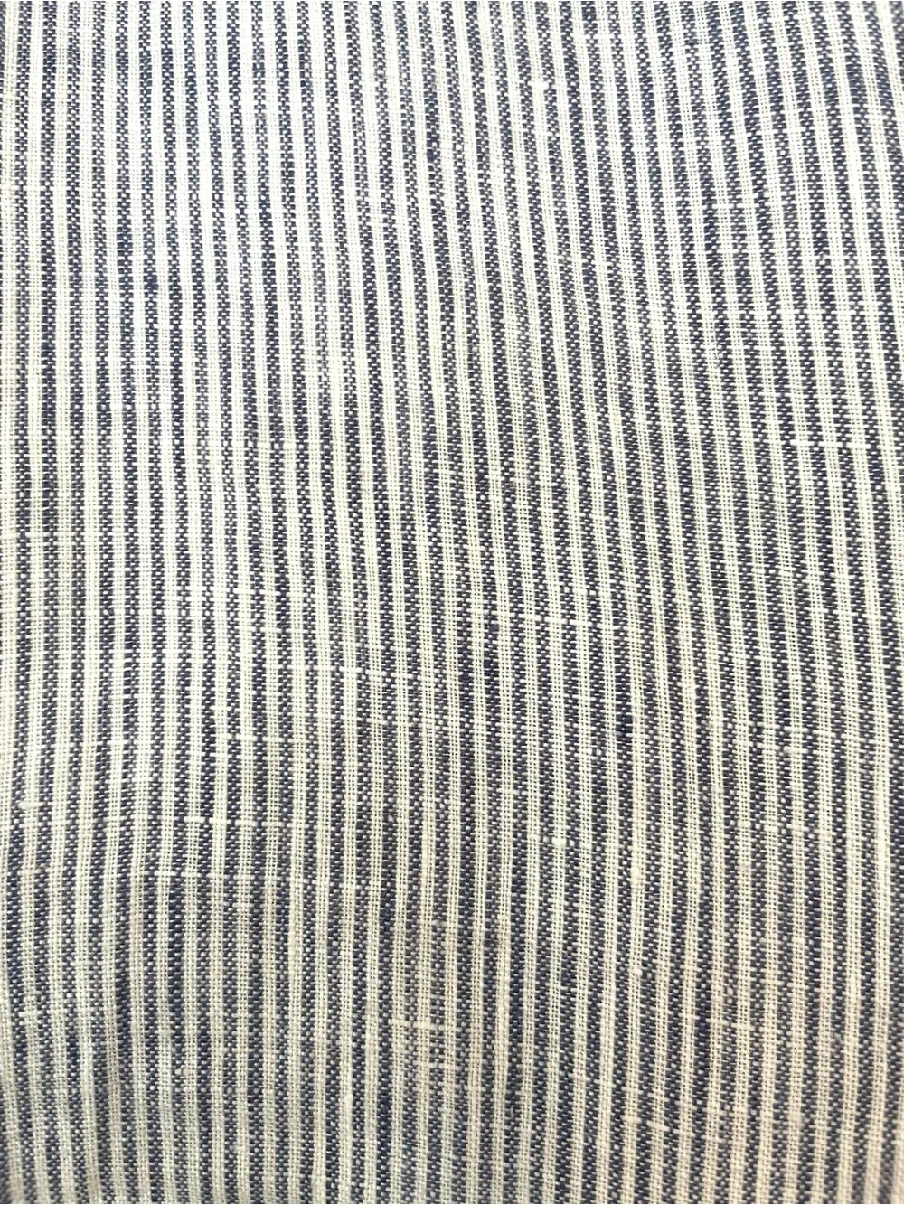 Quince 100% European Linen Blue Pinstripe Jacket and Pant Set Womens XL Coastal